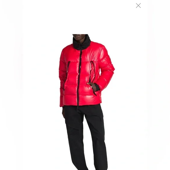 Moncler Zubair Zip-up Jacket Red Size 1 New - Picture 14 of 16